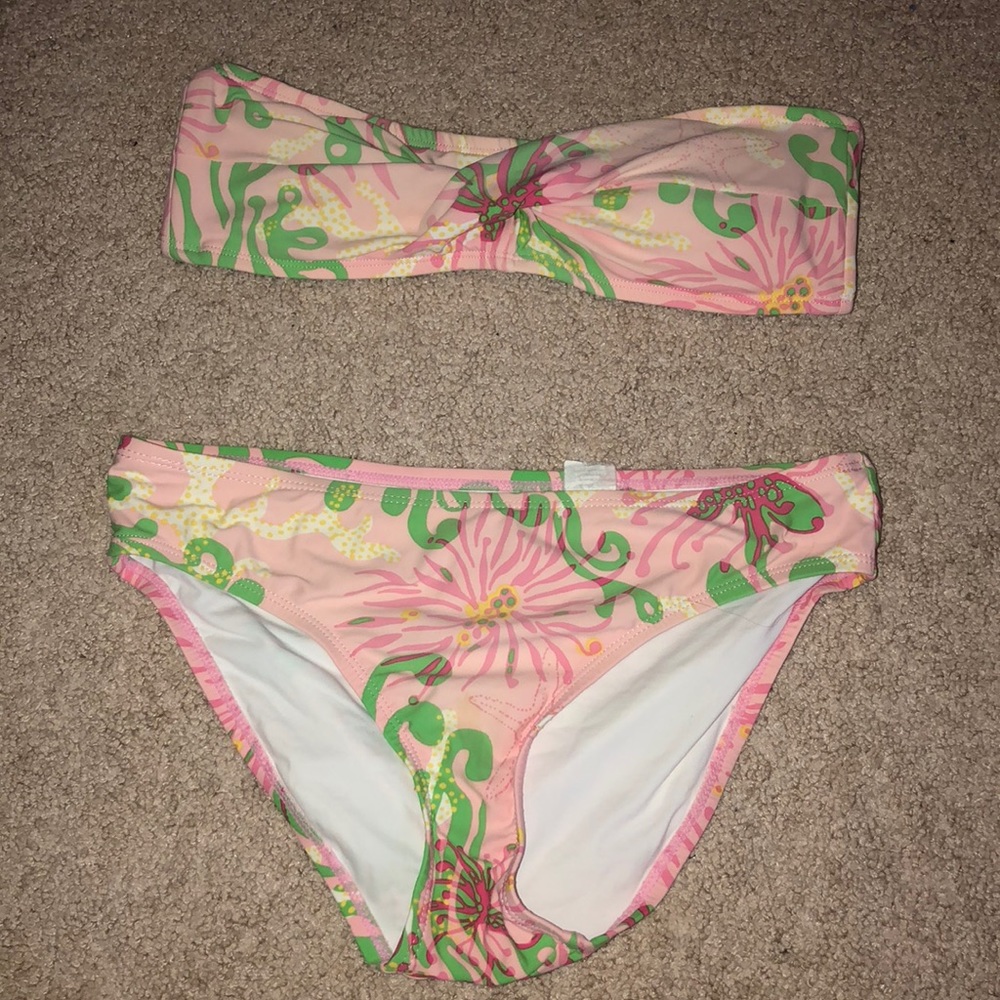 Strapless Lily Pulitzer bikini size Medium